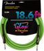 Fender Professional Glow in the Dark Cable Green 18.6-ft.