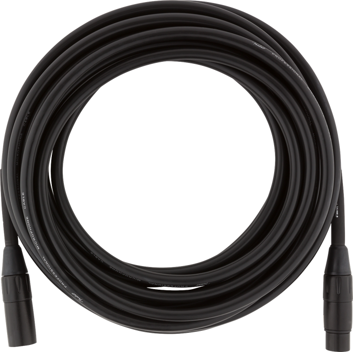 Fender Professional Series Microphone Cable 25ft. Black