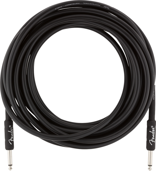 Fender Professional Series Instrument Cable Straight/Straight 25ft. Black