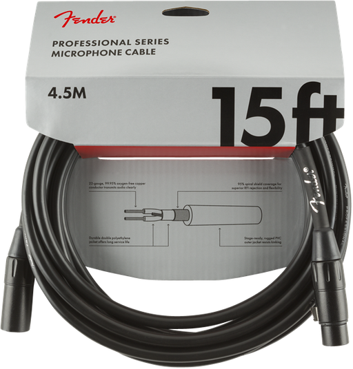 Fender Professional 15ft. Microphone Cable - 990820018