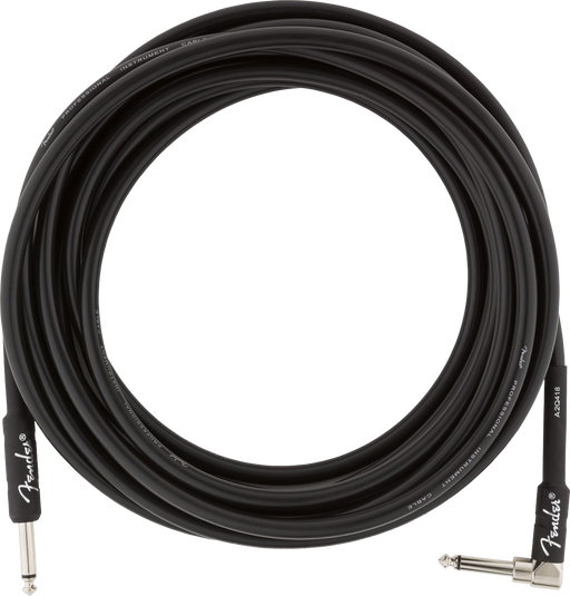 Fender Professional Series Instrument Cable Straight/Angle 18.6-ft. Black