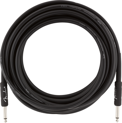 Fender Professional Series Instrument Cable Straight/Straight 18.6ft. Black