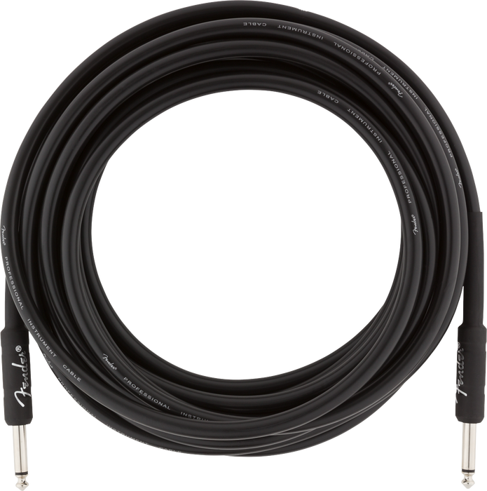 Fender Professional Series Instrument Cable Straight/Straight 18.6ft. Black