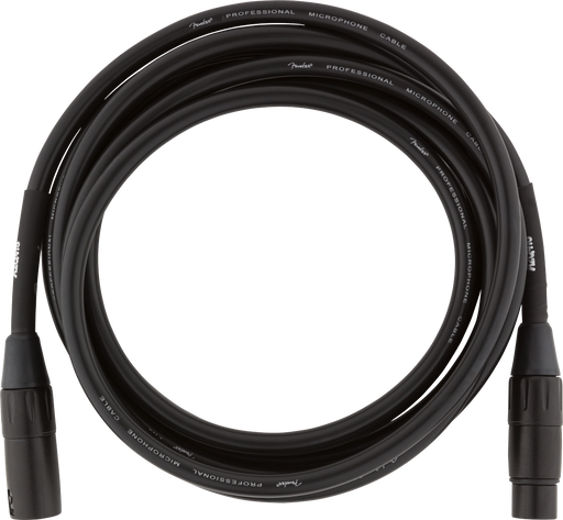 Fender Professional Series Microphone Cable 10' Black
