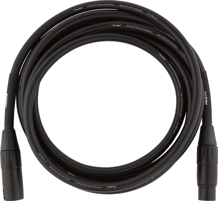 Fender Professional Series Microphone Cable 10' Black