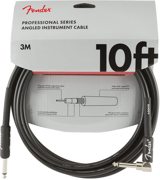 Fender Pro 10' Angl Inst Cable Blk - 990820025