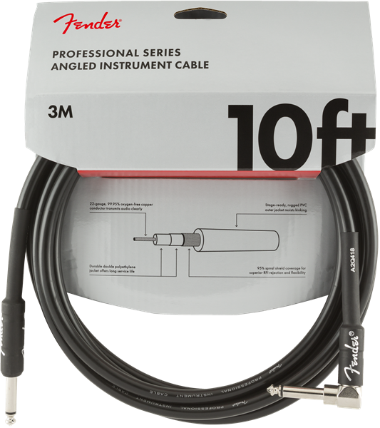 Fender Pro 10' Angl Inst Cable Blk - 990820025