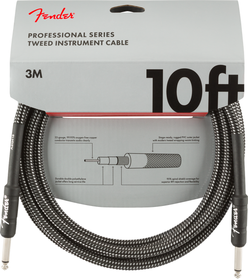 Fender Professional 10ft. Instrument Cable Grey Tweed - 990820062