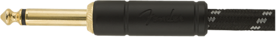 Fender Deluxe 25' Instrument Cable Black Tweed - 990820075