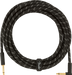 Fender Deluxe Series Instrument Cable Straight/Angle 18.6-ft. Black Tweed - 990820079