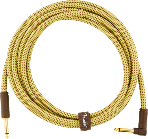 Fender Deluxe 10ft. Angled Instrument Cable Tweed - 990820092