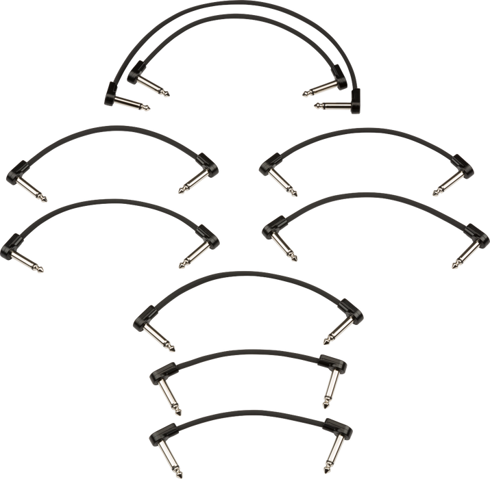 Fender Fender® Blockchain Patch Cable Kit, Black, Small Cables