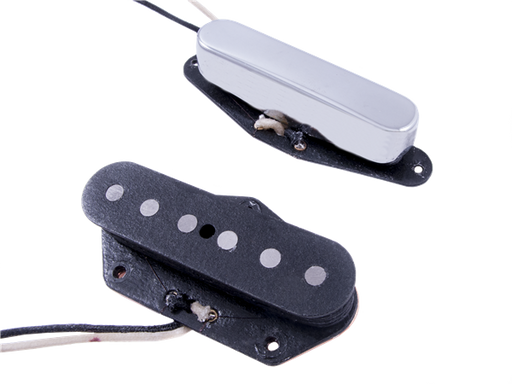 Fender Custom Shop Blackguard Telecaster Pickups Set - Chrome/Black (2)