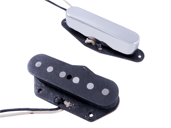 Fender Custom Shop Blackguard Telecaster Pickups Set - Chrome/Black (2)