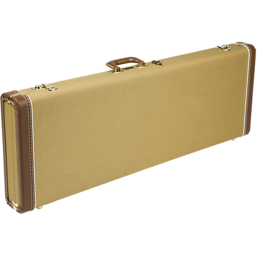 Fender G&G Deluxe Strat/Tele Hardshell Case Tweed with Red Poodle Plush Interior - 996103400