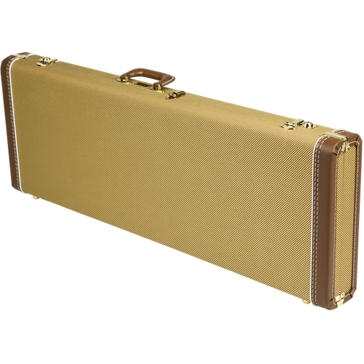 Fender G&G Deluxe Strat/Tele Hardshell Case Tweed with Red Poodle Plush Interior - 996103400