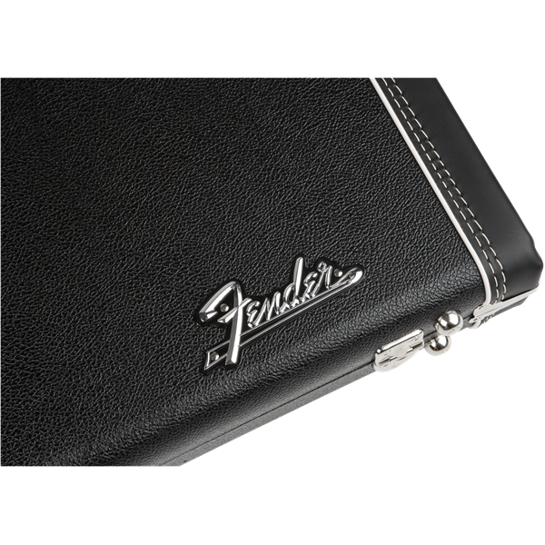 Fender G&G Deluxe Precision Bass Hardshell Case Black with Orange Plush Interior Fender Amp Logo