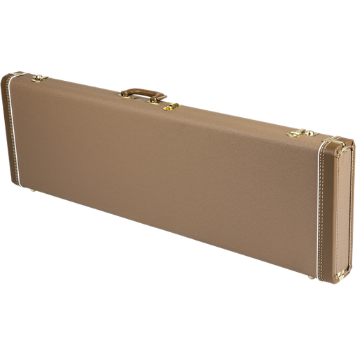 Fender G&G Deluxe Precision Bass Hardshell Case Brown with Gold Plush Interior