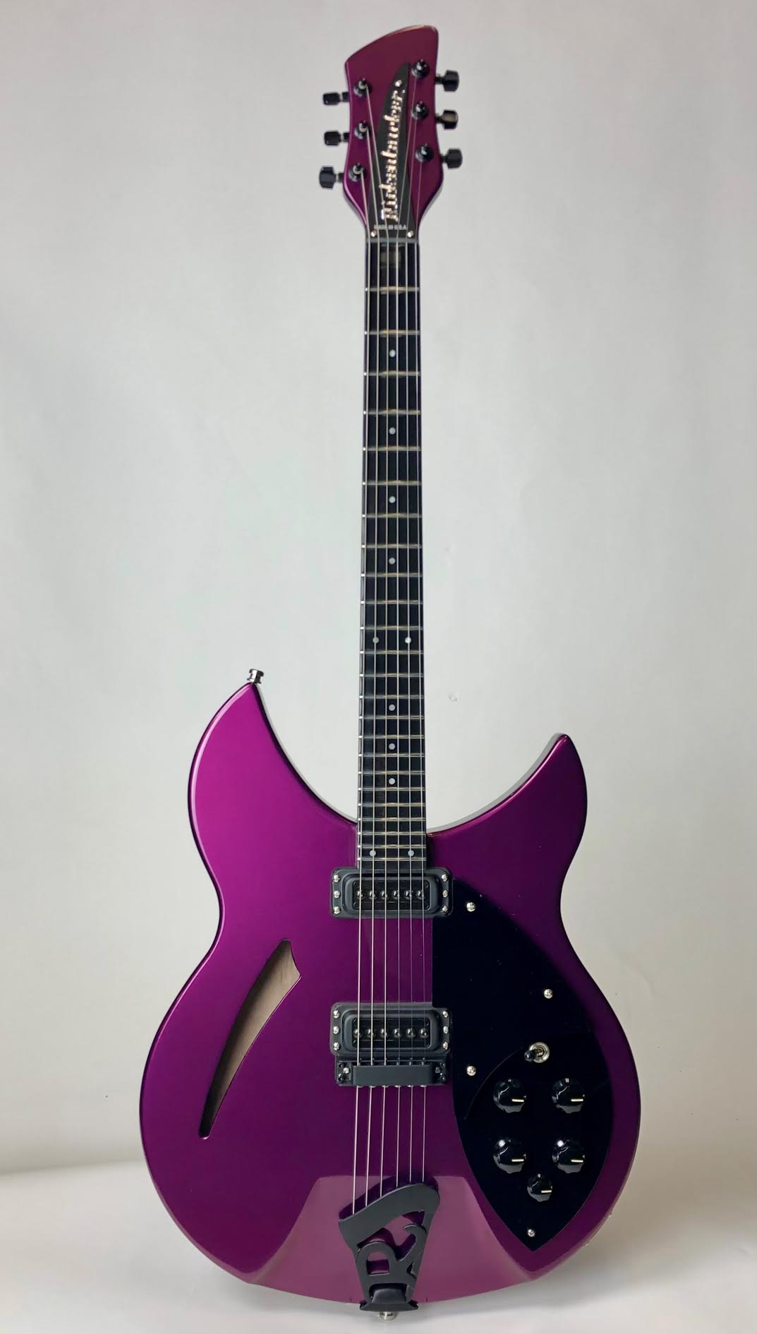 Rickenbacker 330BTMIP Semi Hollow Black Trim Midnight Purple Finish On ...