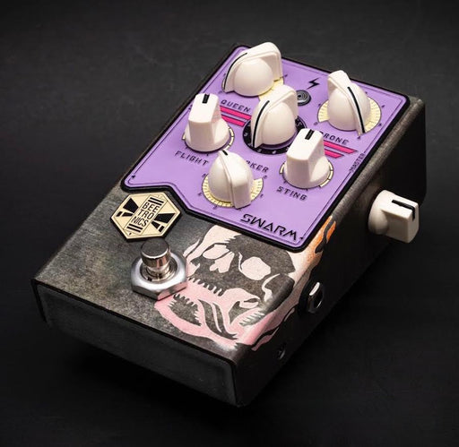 BeetronicsFX Custom Shop One Off Swarm Purple Skull Fuzz Harmonizer Pedal