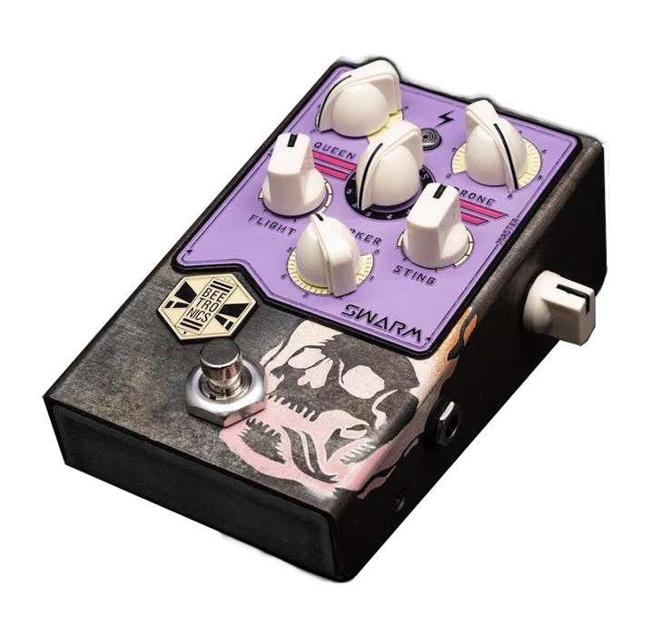 BeetronicsFX Custom Shop One Off Swarm Purple Skull Fuzz Harmonizer Pedal