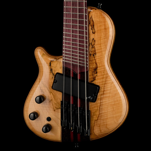 Mayones Cali4 VF Bass Left Handed Spalted Maple Top/Black Limba Back Wenge/Purpleheart Neck