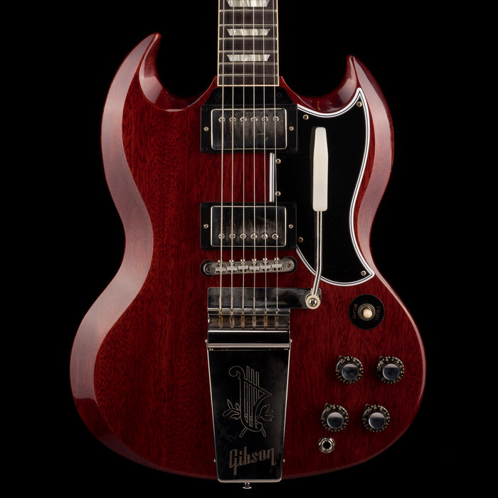 Gibson 1964 SG Standard Reissue With Maestro Vibrola VOS Cherry Red Electric Guitar With Case