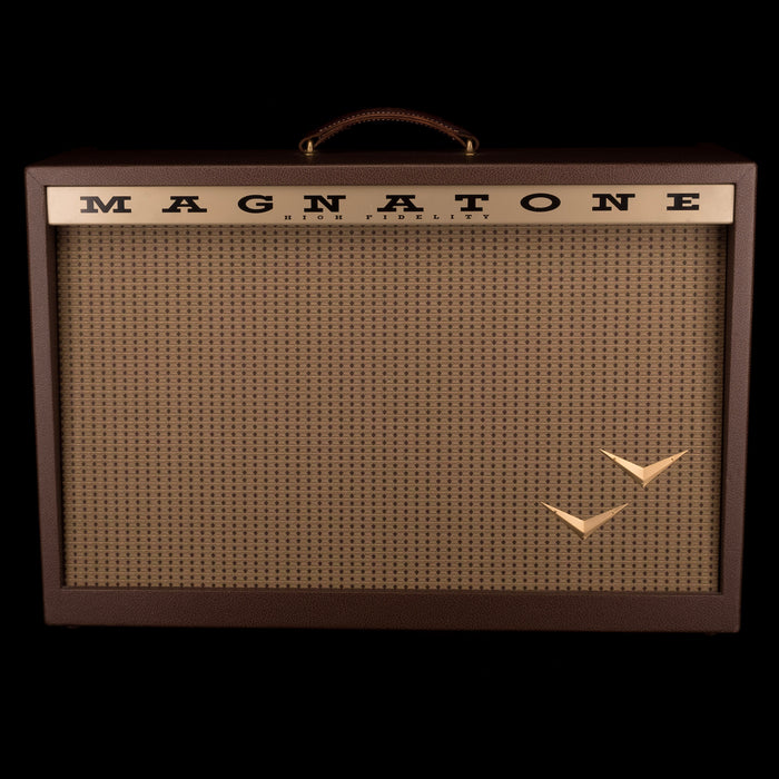 Pre Owned Magnatone Twilighter Stereo 2x12 Brown Guitar Amp Combo