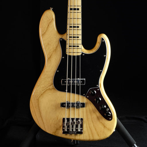 Used Fender Deluxe Active Jazz Bass Ash Body Natural Finish W/ Deluxe Gig Bag