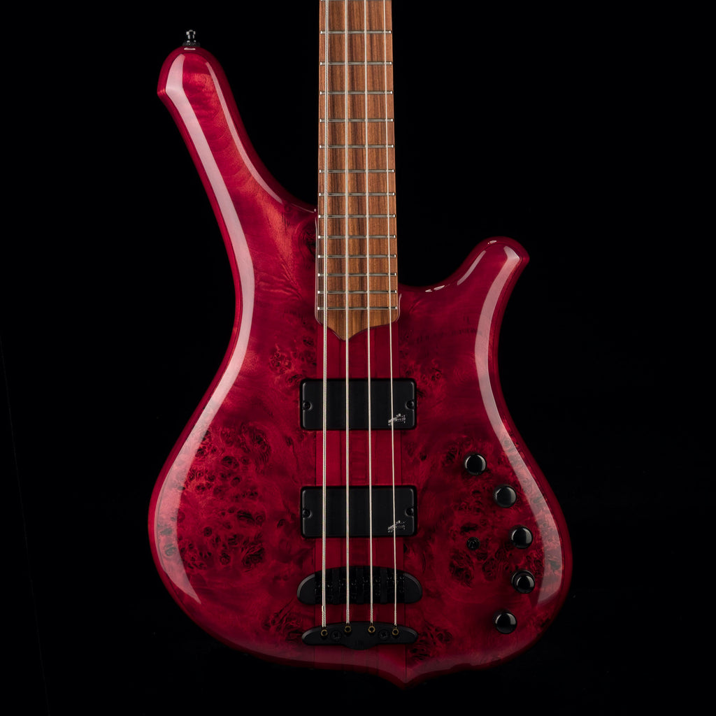Mayones Comodous 4 String Bass Guitar Poplar Top Liquid Red Gloss