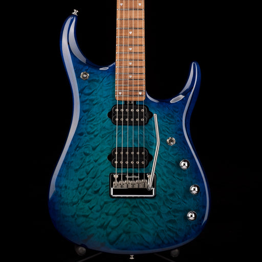 Ernie Ball Music Man JP15 Cerulean Paradise Quilt Figured Roasted Maple With Case