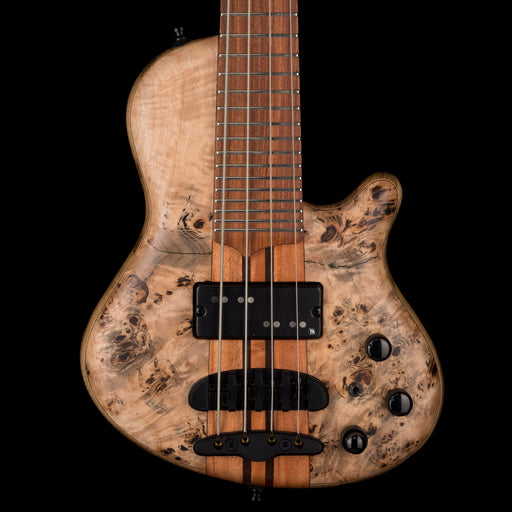 Mayones Cali4 Bass Black Limba Body 3A Poplar Top Natural Matt Finish