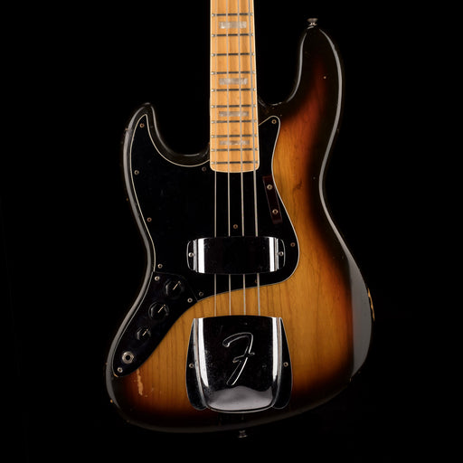 Pre Owned 1978 Fender Left-Handed Jazz Bass Sunburst Maple fretboard With OHSC