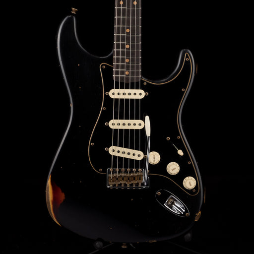 Fender Custom Shop Limited Edition Dual-Mag II Stratocaster Relic Aged Black over 3-Tone Sunburst