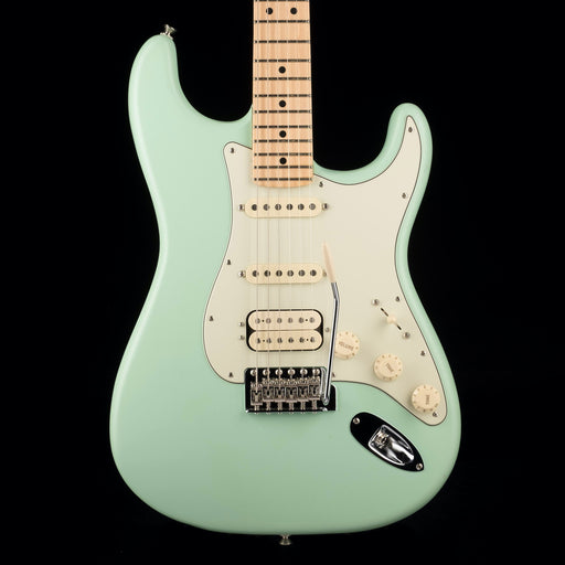 Used Fender American Performer Stratocaster HSS Satin Surf Green with Gig Bag