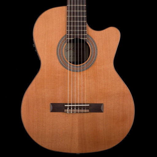 Used Kremona Soloist Series Fiesta F65CW Solid Cedar Top Nylon String Acoustic Electric Guitar With Bag