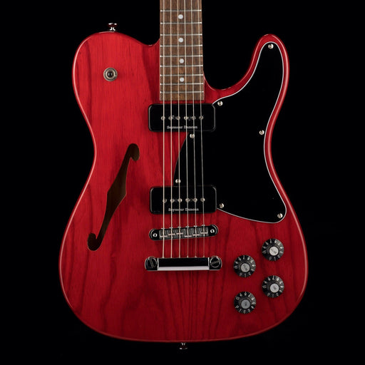 Used Fender Jim Adkins JA-90 Telecaster Thinline Crimson Red Transparent with Gig Bag