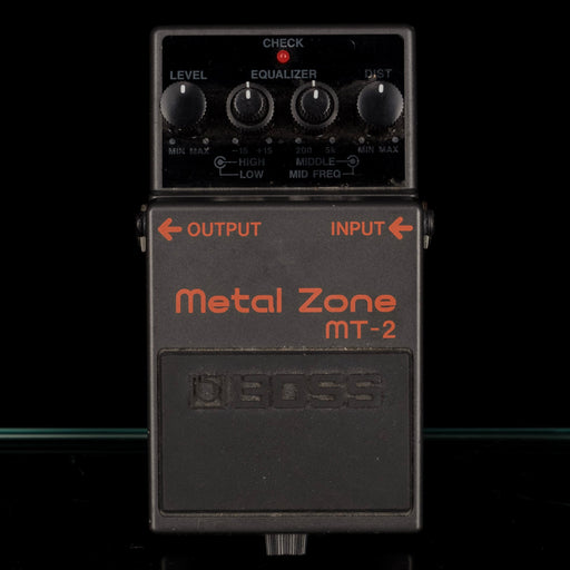 Used Boss MT-2 Metal Zone Distortion Guitar Effect Pedal With Box