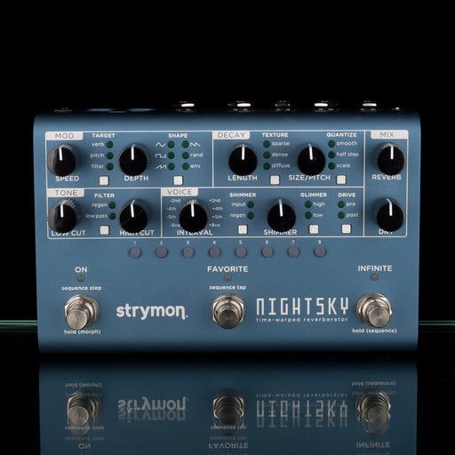 Used Strymon NightSky Time-Warped Reverberator Guitar Effect Pedal With Power Supply