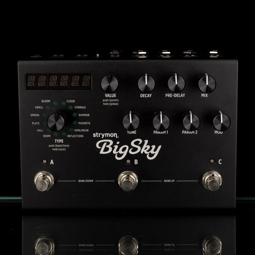 Used Strymon BigSky Reverb Limited Midnight Edition Guitar Effect Pedal With Power Supply