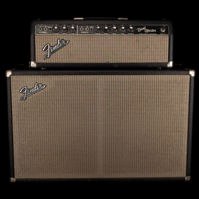Used Vintage 1966 Fender Bandmaster Head and 2x12 Cab Guitar Amp Combo