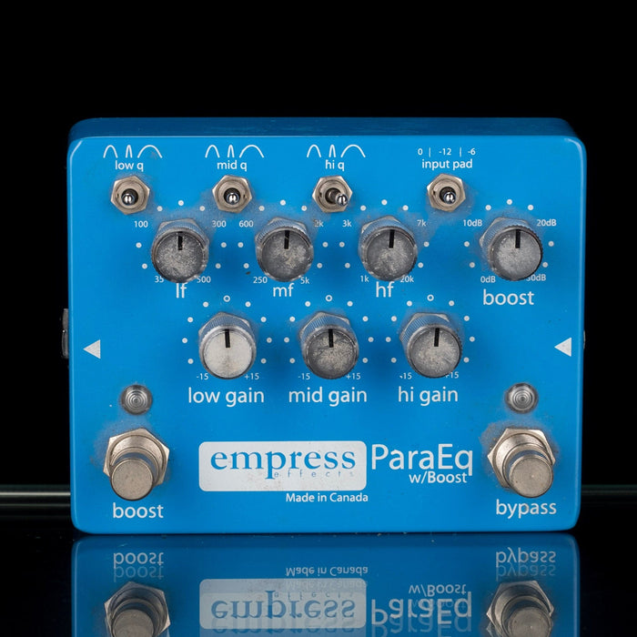 para eq pedal Used Empress ParaEQ with Boost EQ Effect Pedal with Box — Truetone Music
