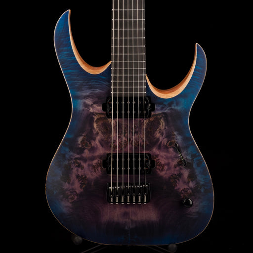Mayones Duvell Elite 7 String 27" Baritone Dirty Purple Blue Burst