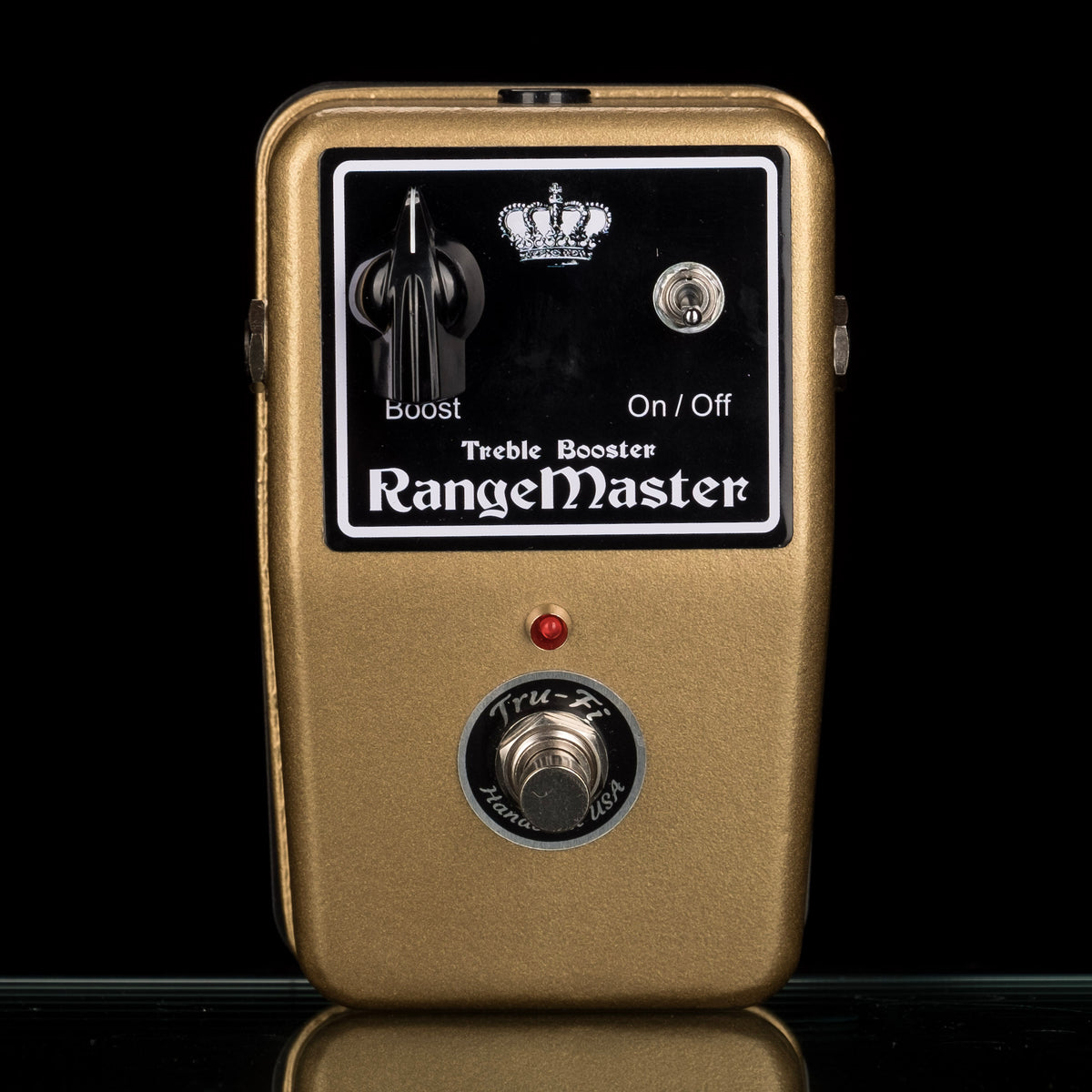 Tru-Fi Rangemaster Treble Boost Guitar Pedal Gold — Truetone Music