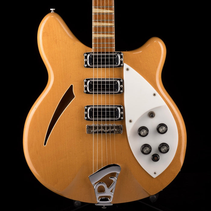 Vintage 1968 Rickenbacker 370/6 Maple Glo With New Silver Vintage-Style HSC