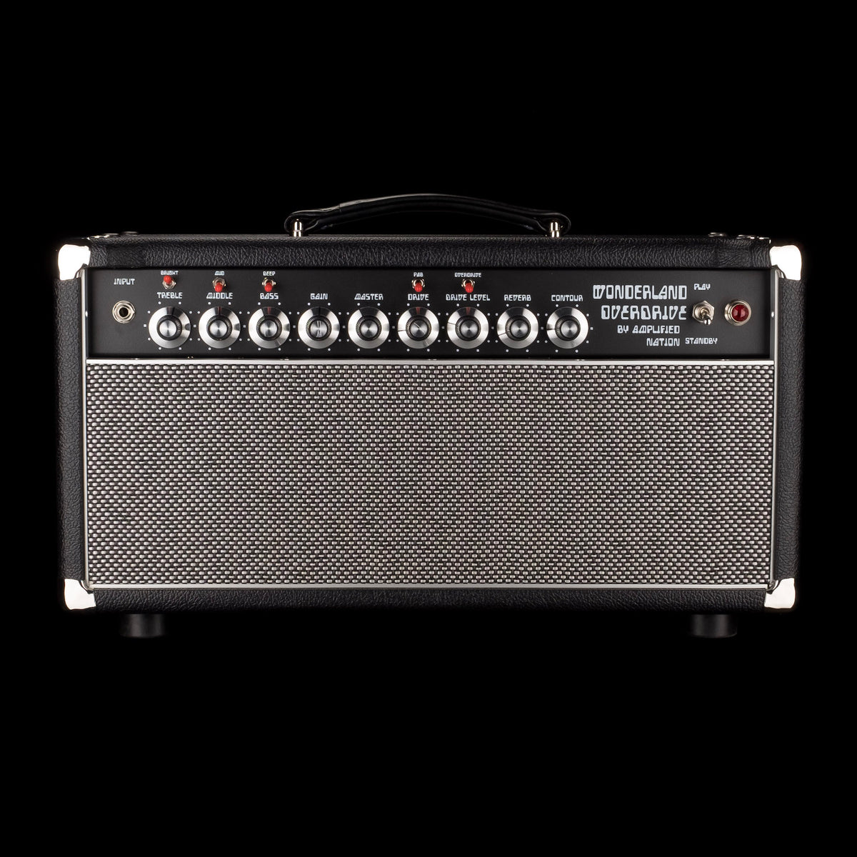 Amplified Nation Wonderland Overdrive V2 Head Black Tolex Silver