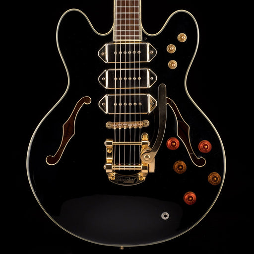 Pre Owned Epiphone Sheraton Black 3-Pickup with Bigsby With HSC - Jeffrey Foskett Collection