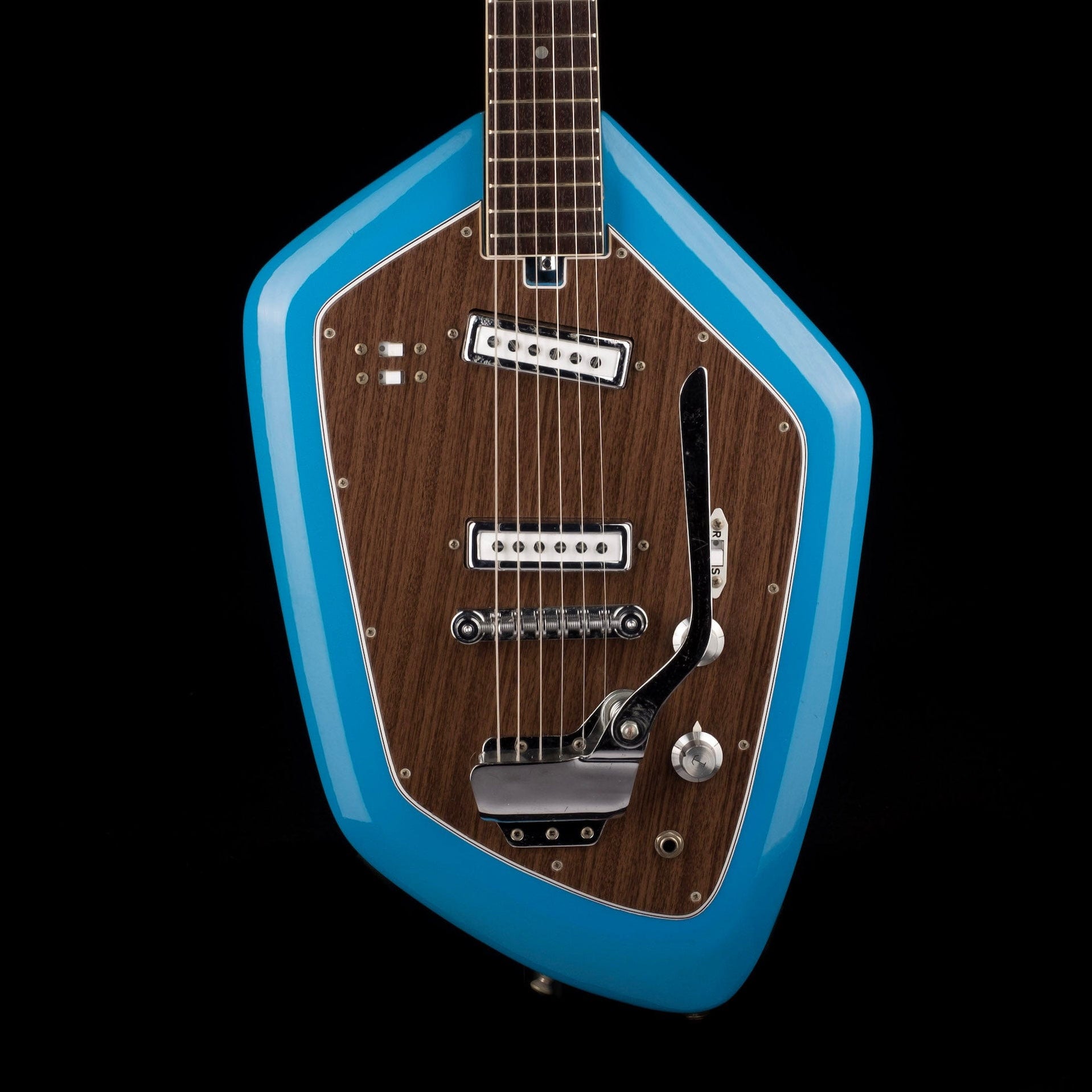 Vintage Teisco Del Rey 60's EV-2T Blue With Case — Truetone Music