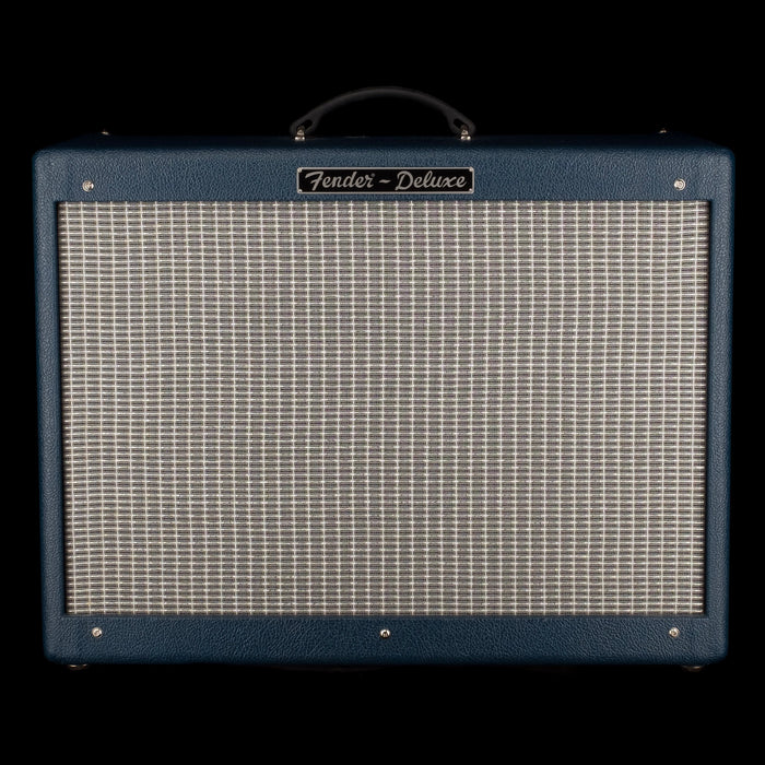 Pre Owned 2012 Fender Special Edition Bluesman Hot Rod Deluxe Blue Tolex Guitar Amp Combo With Cover