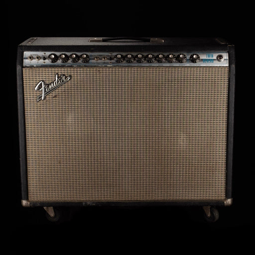 Pre Owned 1972 Fender Twin Reverb Guitar Amp Combo (Silverface) With Footswitch